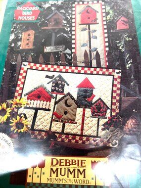 Backyard Birdhouses Quilt Pattern By Debbie Mumm  Wall Hanging & Decorative Art